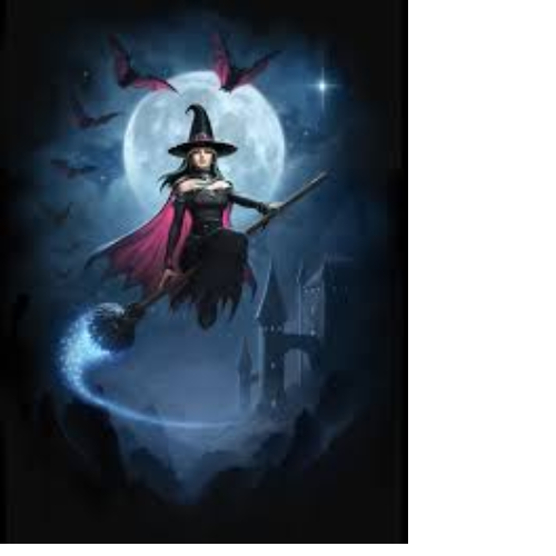Witch Flight Blank Greeting Card