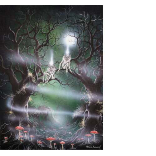 Tree Spirits  by  Peter Pracwnik Blank Greeting Card