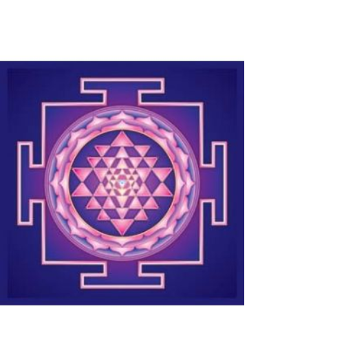 Sri Yantra Blank Greeting Card