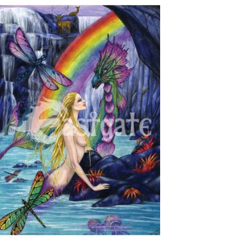 Mermaid by Lauren Blank Greeting Card