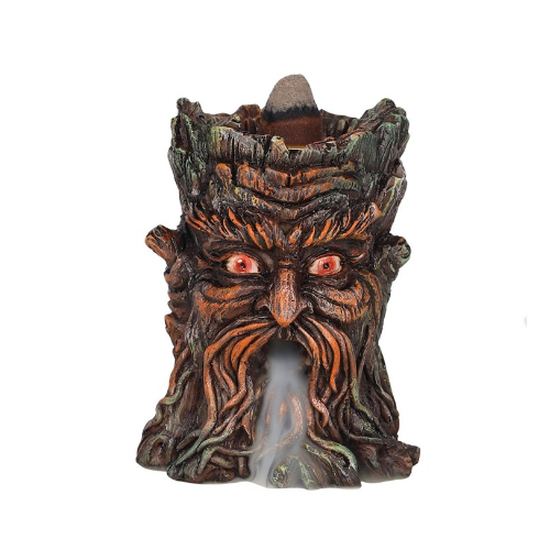 Small Green Man Backflow Incense Burner