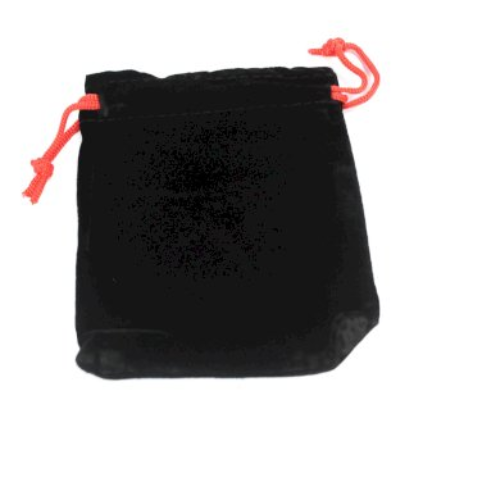 Quality Velvet Pouch - Black 10x12cm