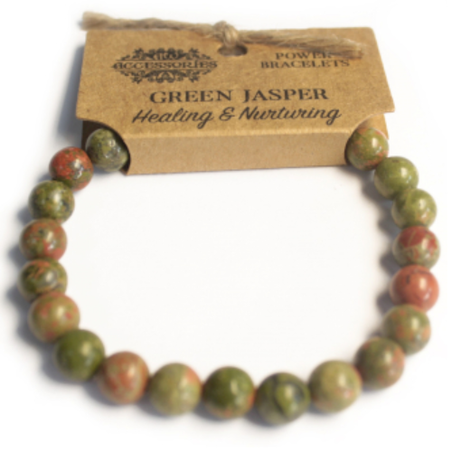 Power Bracelet - Green Jasper