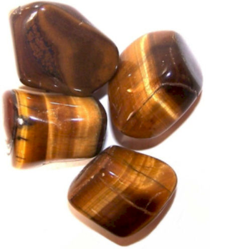 Tumble Stones - Tiger Eye - Gold