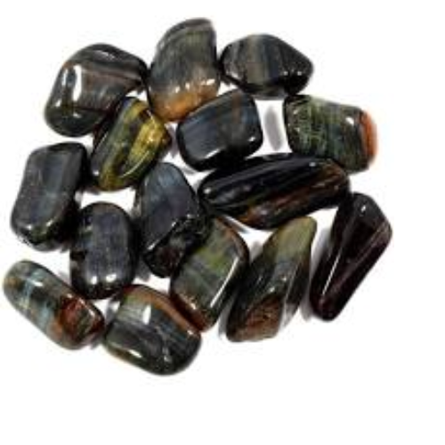 Blue Tigers Eye Tumbled Stones