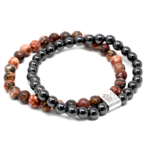 Leopard Skin Jasper Magnetic Bracelet