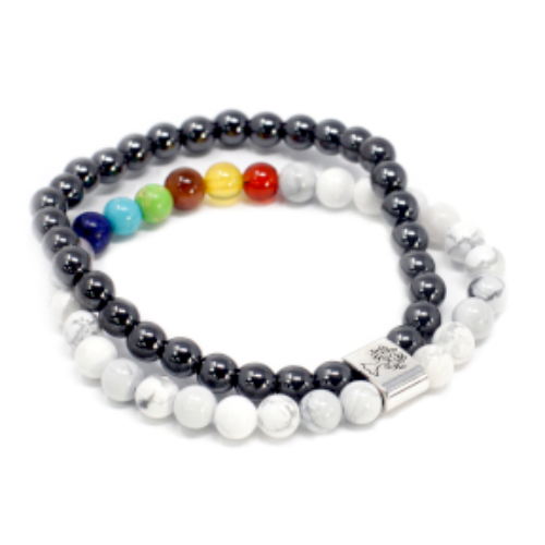 White Howlite Magnetic Bracelet