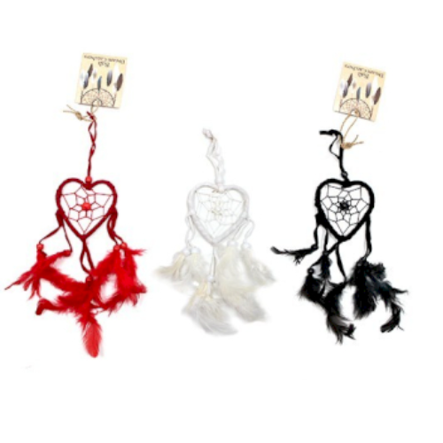 Small Heart Dream Catcher  Black