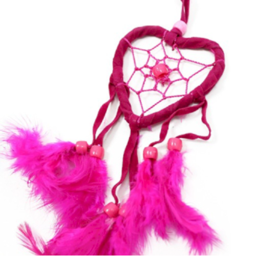 Small Heart Dream Catcher Purple