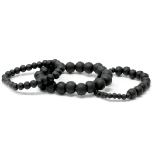 Black Multi-Bead Bangle/bracelet