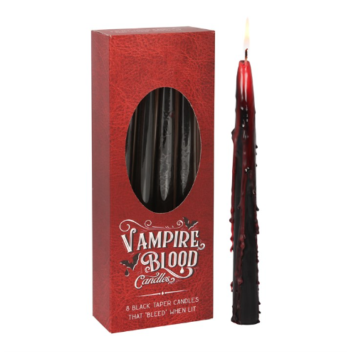 Box of 8 Vampire Taper Candles