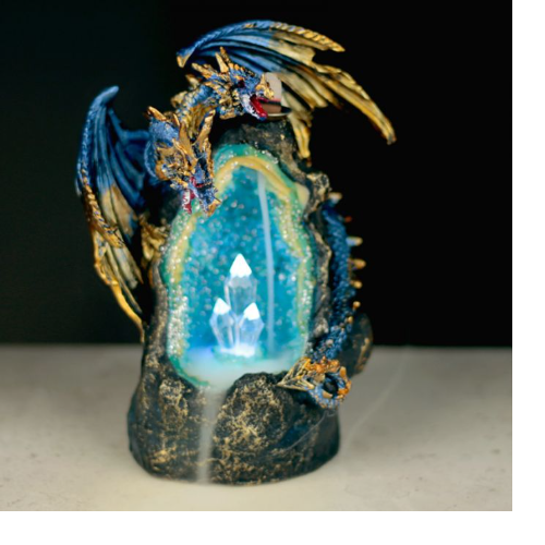 Dragon with Crystal Cave LED Backflow burner