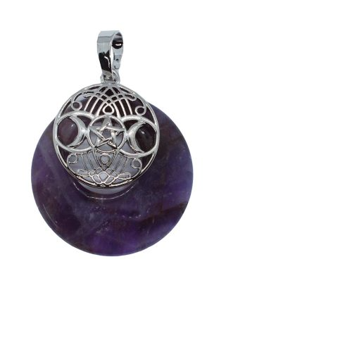 3 Moons Amethyst Donut Pendant