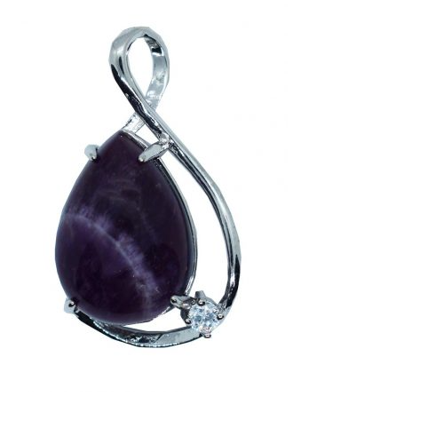 Amethyst Fancy Rose drop  Pendant