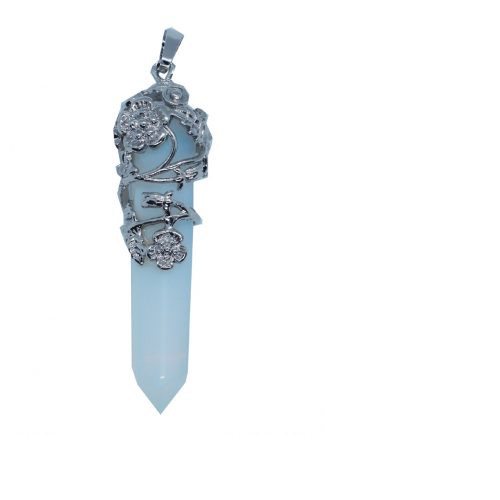 flower on Opalite Pendant