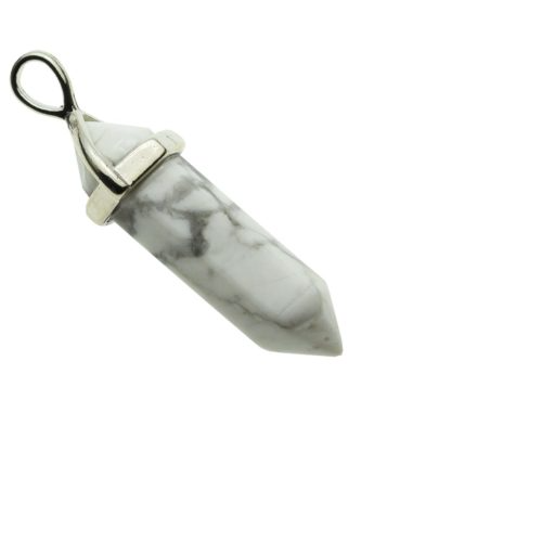 White Howlite Wand Pendant