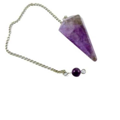 Faceted Amethyst Pendulum