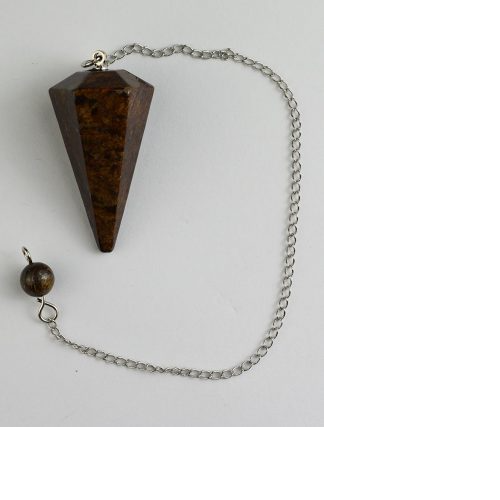 Faceted Bronzite Pendulum