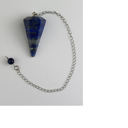 Faceted Lapis Pendulum