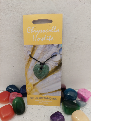 Chrysocolla Heart Pendant