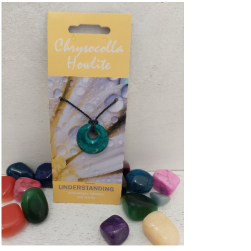 Chrysocolla Howlite Agogo Pendant