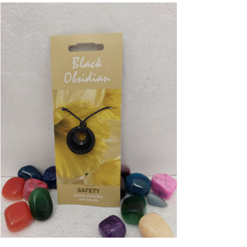 Black Obsidian Agogo Pendant