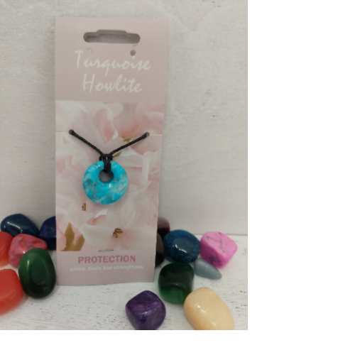 Turquoise Howlite Agogo Pendant