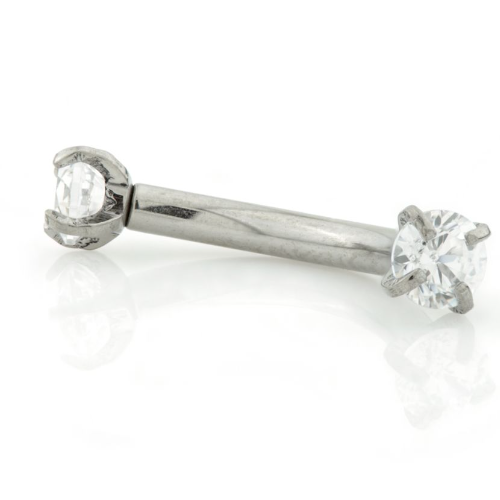 1.2 x 10mm   Internally Threaded Titanium Banana Bar