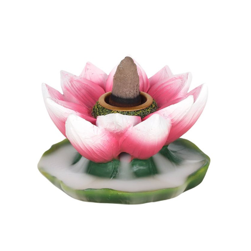 Coloured Lotus Backflow Incense Burner