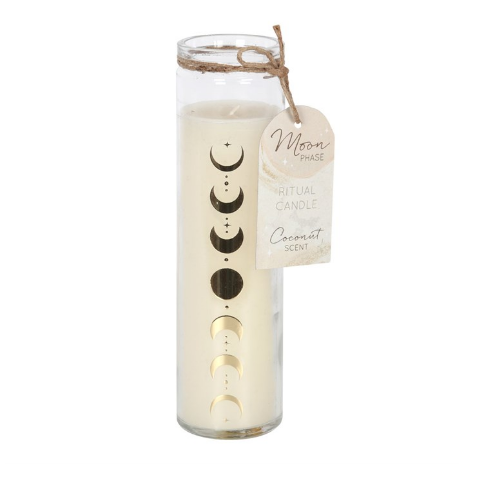 Moon Phase Coconut Tube Candle