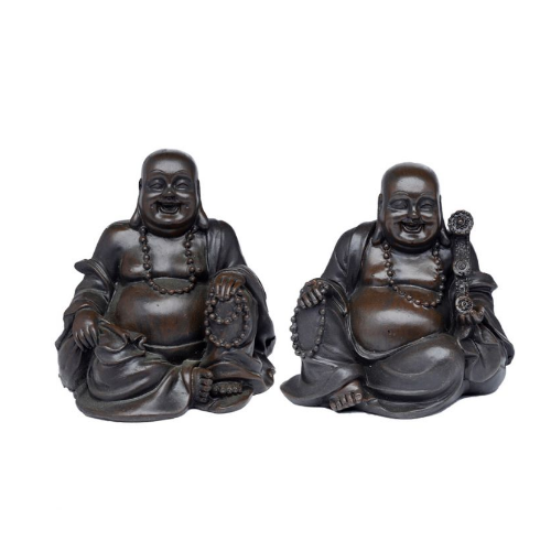 Brushed Wood Effect Buddah