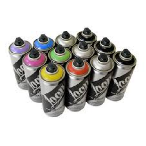 Loop Colors Spray Paint 400ml 1 Black Matte 103