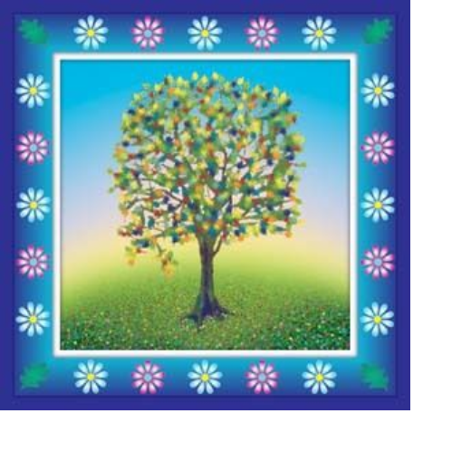 Spring Tree Blank Greeting Card