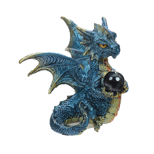 Enchanted Nightmare Dragon - Elements Crystal - Blue