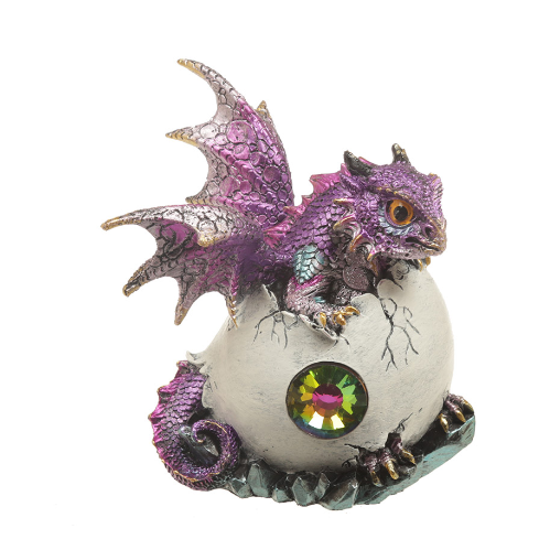 Enchanted Nightmare Dragon Crystal Birth - Purple