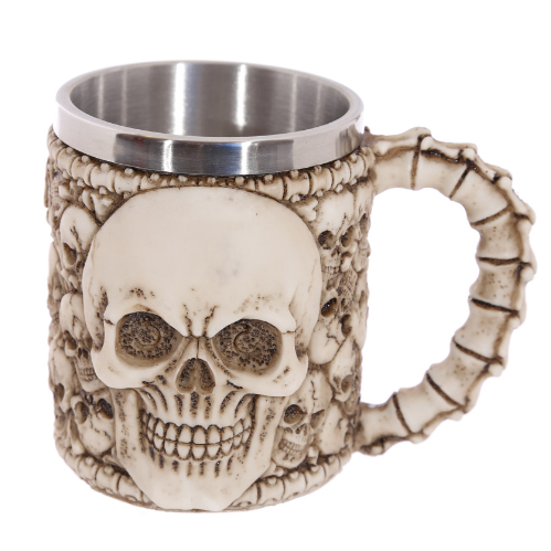 Multi Skull with Skull Emblem Decorative Tankard