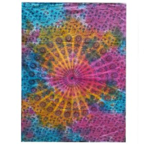 Tie Dye Round Mandala wall hanging