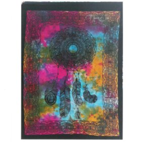Tie Dye Dream Catcher wall hanging