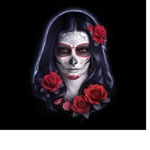 Sugar Skull Blank Greeting Card