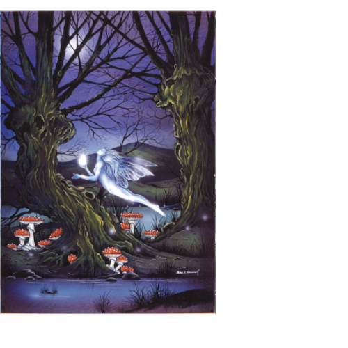 Fairy Magic by Peter Pracwnik Blank Greeting Card