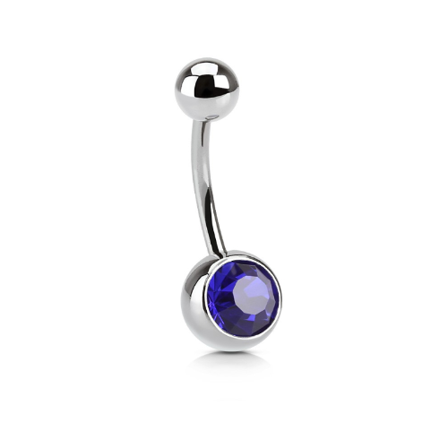 Helio Jewelled Navel Bar 1.6mm x 12mm
