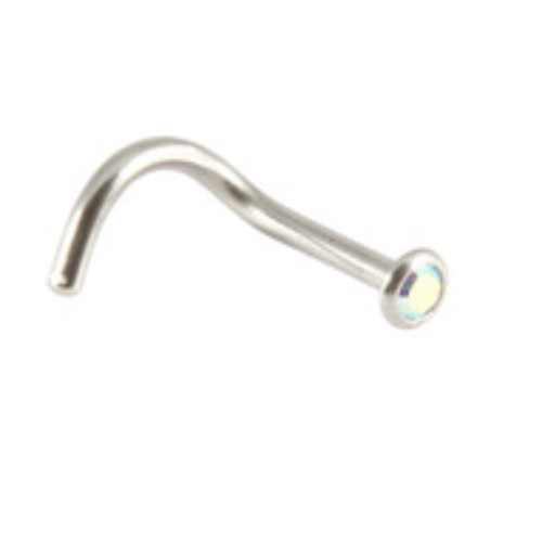 AB Crystal Nose Stud 1.2mm