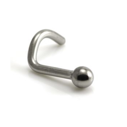 Titanium Plain Ball Nose Stud