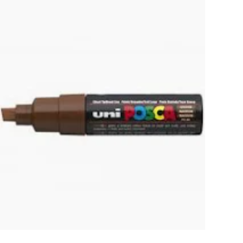 POSCA PC-8K Brown 8mm Chisel Tip