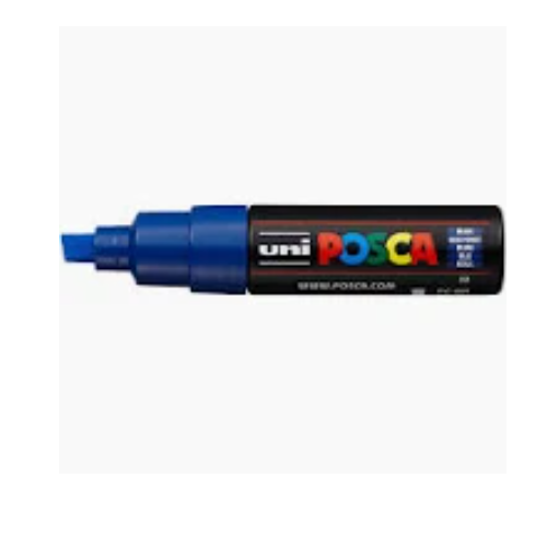 POSCA PC-8K Blue 8mm Chisel Tip