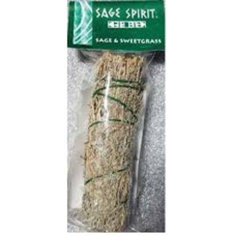 Small sage and sweetgrass, 5 inch
